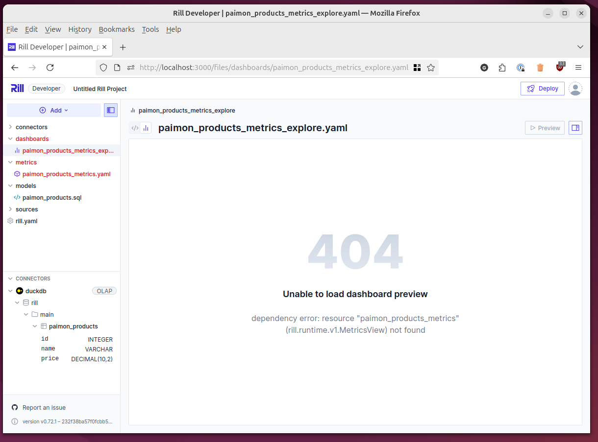 Rill screenshot